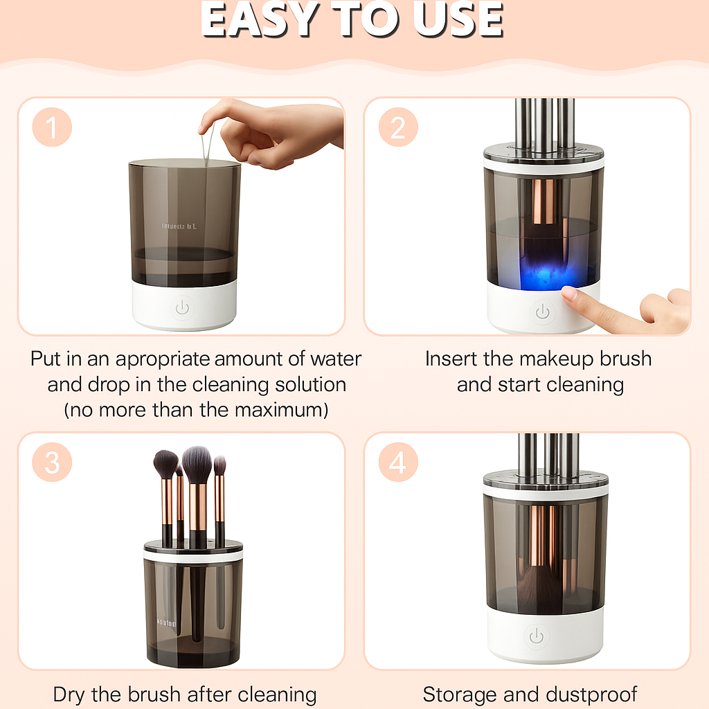 QuickClean Makeup Brush Washer
